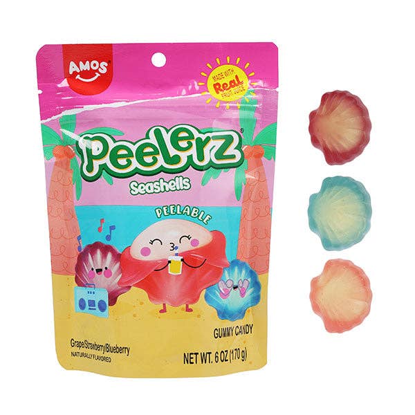 Amos 4D Peelerz Peelable Fruit Gummy Candy (6oz) Multiple Flavors