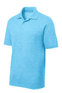 Sport-Tek PosiCharge RacerMesh Polo Unisex Pond Blue Heather