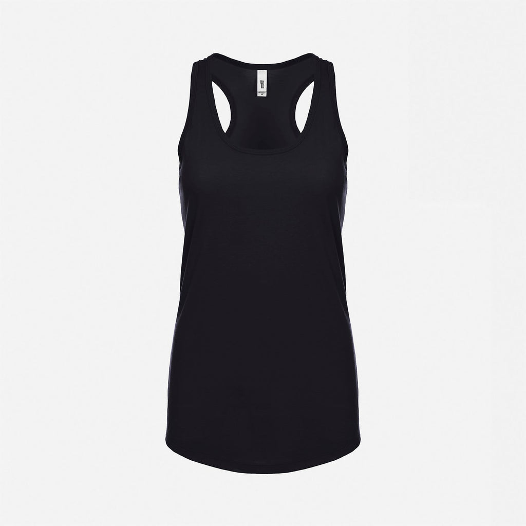 Next Level Womens Racerback Tank Tops Black