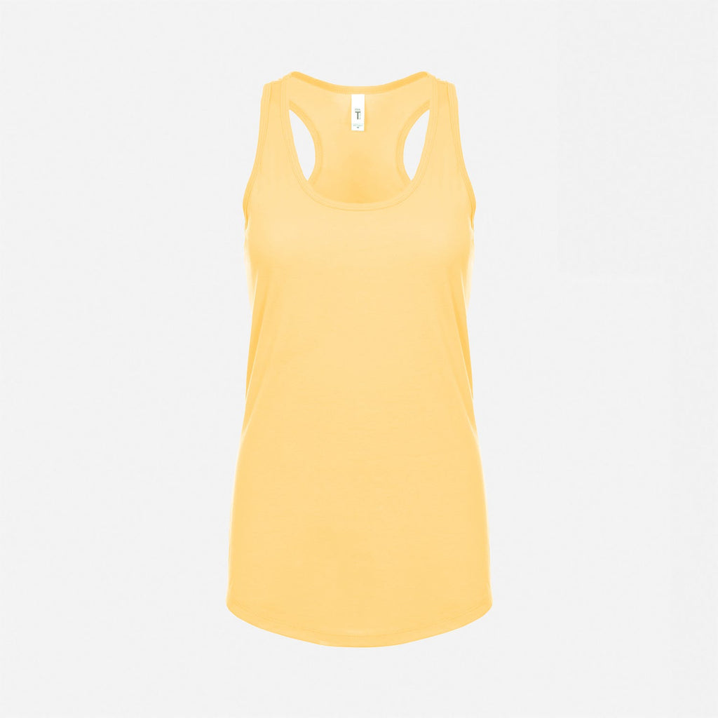 Next Level Womens Racerback Tank Tops Banana Cream