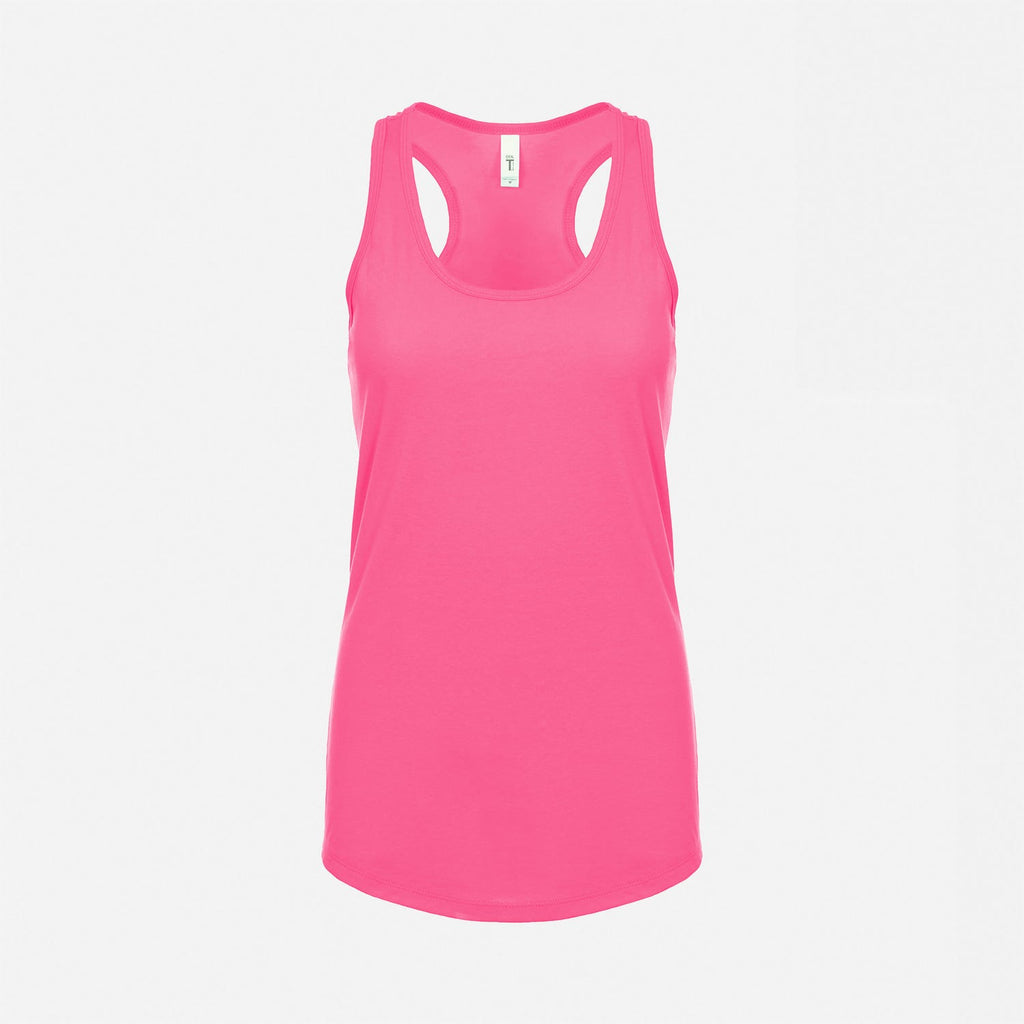 Next Level Womens Racerback Tank Tops Hot Pink