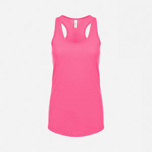 Next Level Womens Racerback Tank Tops Hot Pink