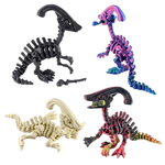 3D Printed Flexible Articulate Dinosaurs (Large) Multi Color