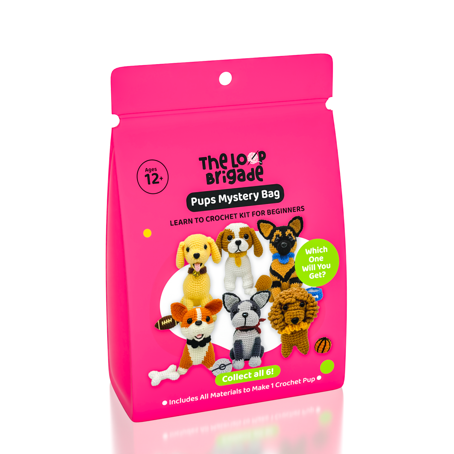 Loop Brigade™ Mystery Pups Crochet Kit
