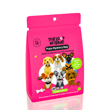 Loop Brigade™ Mystery Pups Crochet Kit