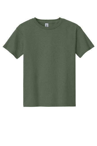 Gildan Youth S/S Shirts Military Green