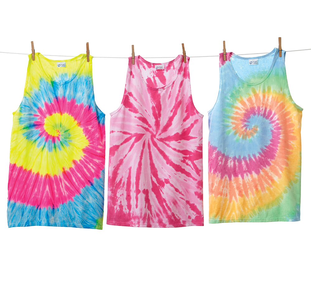 Port & Company Tie-Dye Mens/Unisex Cotton Tank