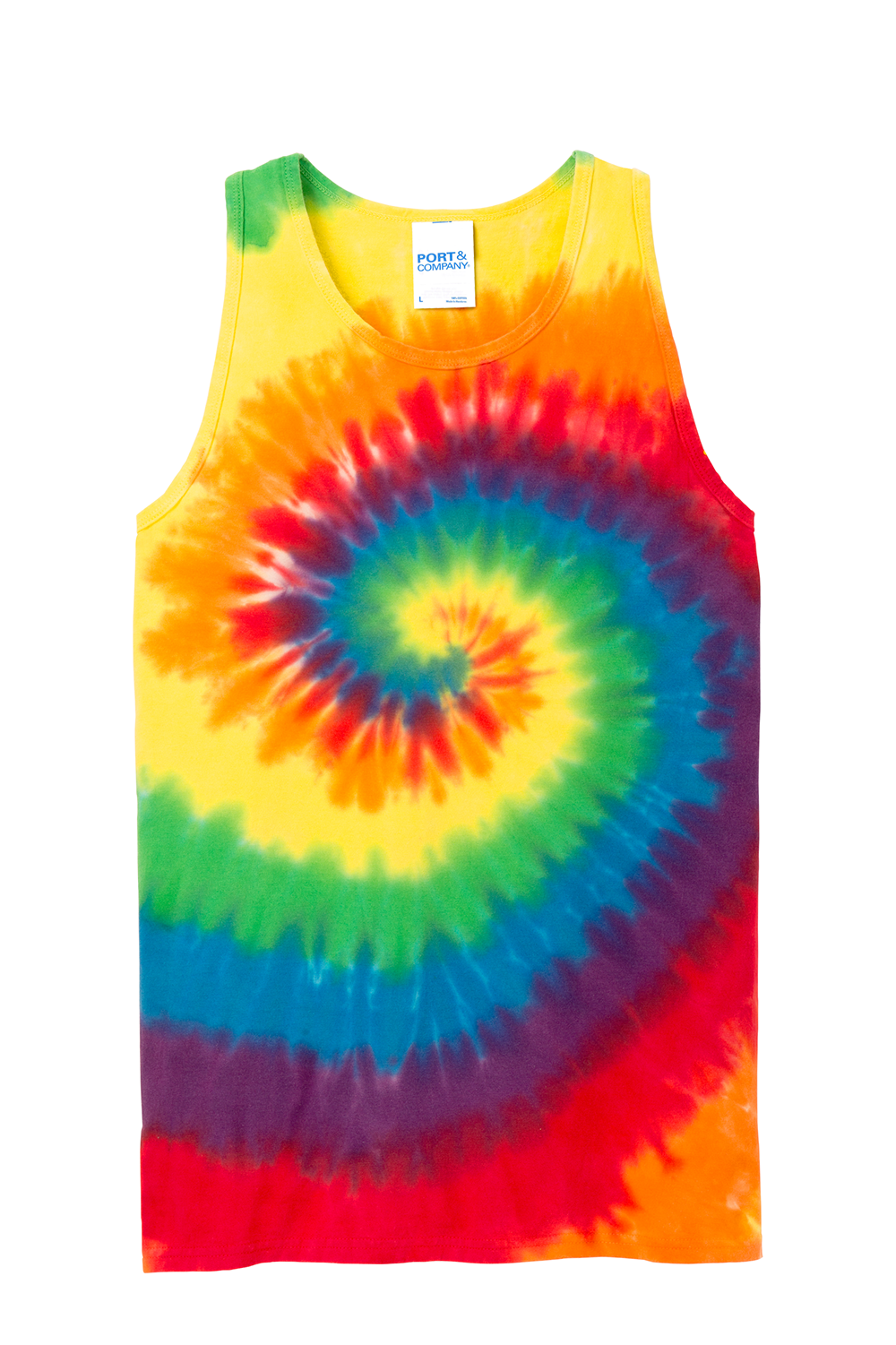 Port & Company Tie-Dye Mens/Unisex Cotton Tank