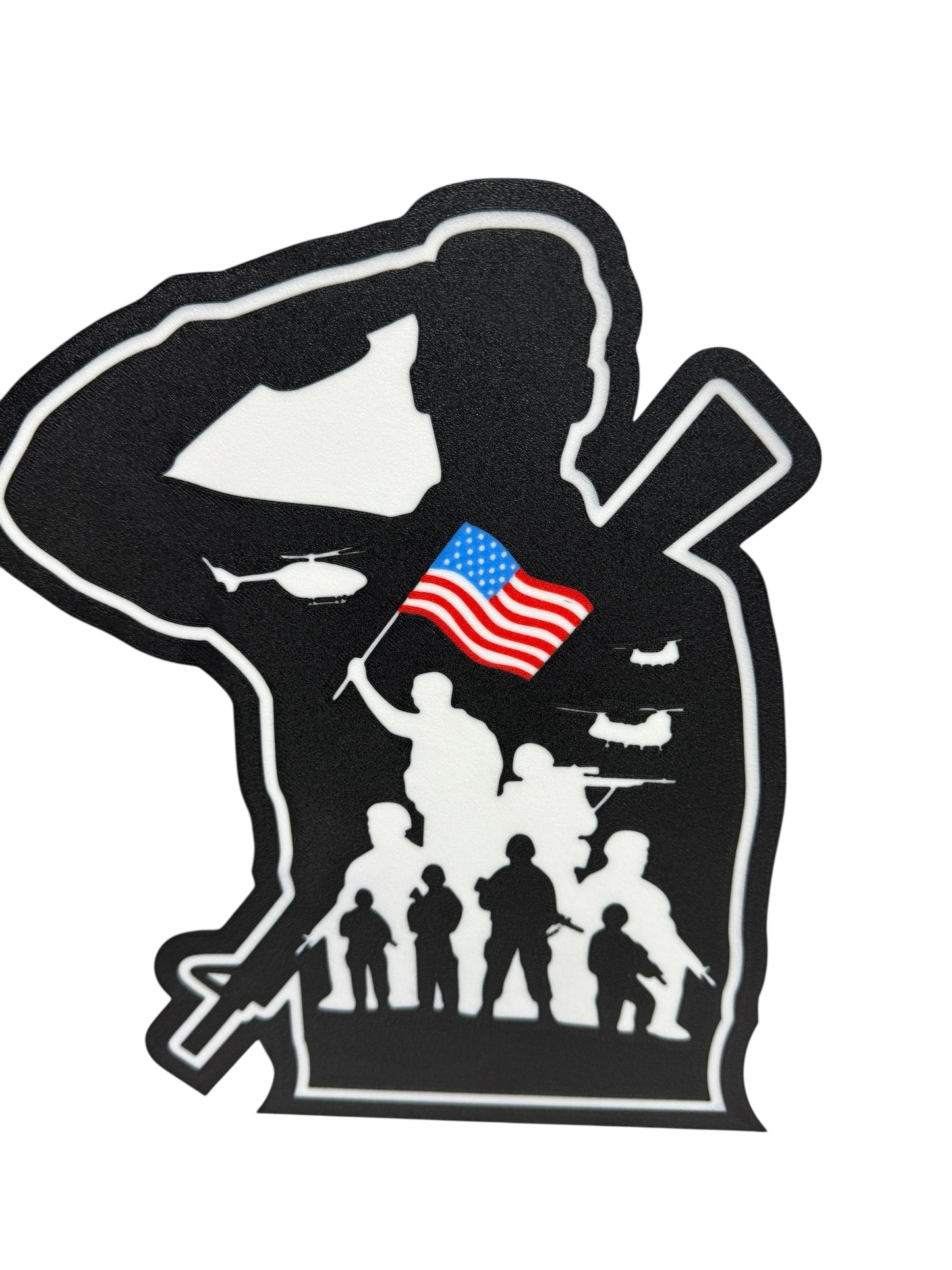 Patriotic Remember Veterans LED Lightbox
