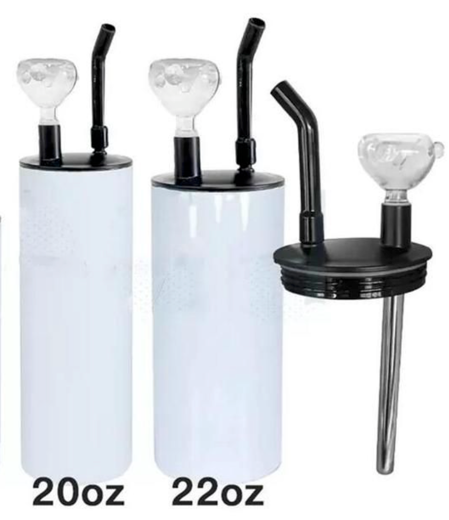 20oz and 22oz hookah cold smoke tumbler with glass bowl