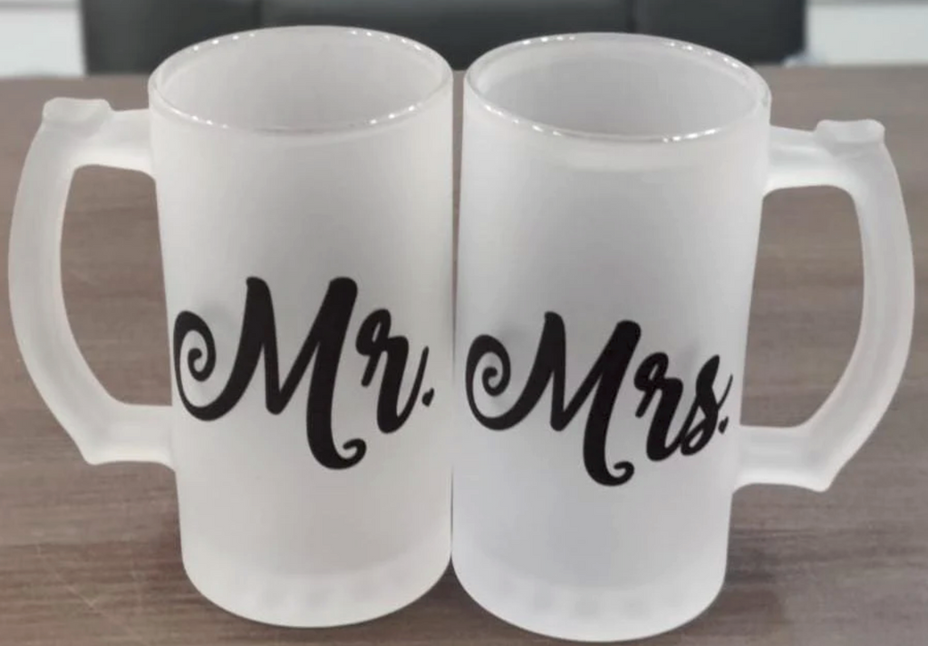 Custom Designed Frosted Beer Steins
