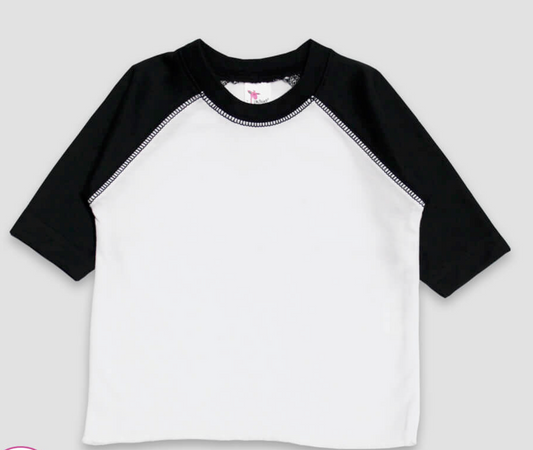 Colored 3/4 Sleeve-Toddler T-Shirt
