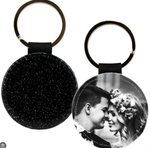 Glitter Circle Keychain