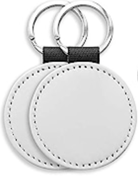 Glitter Circle Keychain