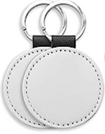 Glitter Circle Keychain