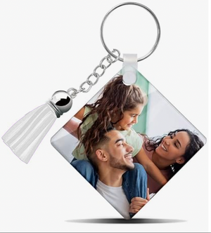 Clear Acrylic one sided keychains