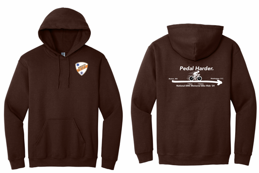 2024 Unisex Hoodie Dark Brown (National EMS Memorial Bike Ride 2024)