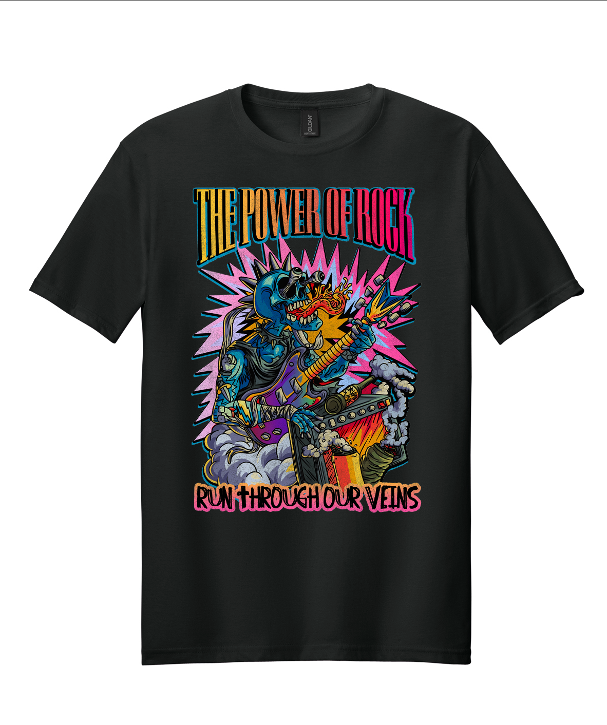 Power of Rock (Yellow to Red) Mens/Unisex