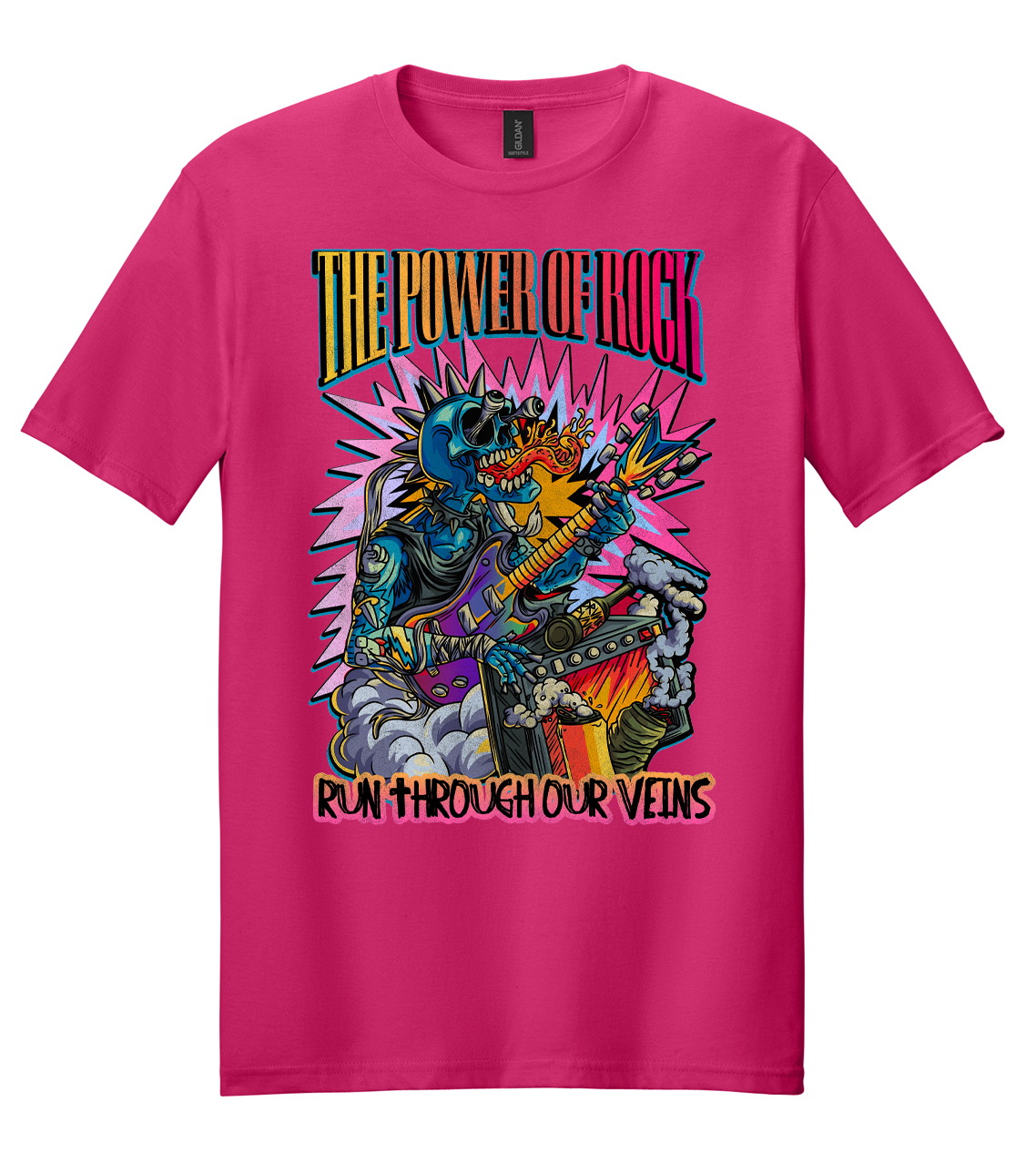 Power of Rock (Yellow to Red) Mens/Unisex