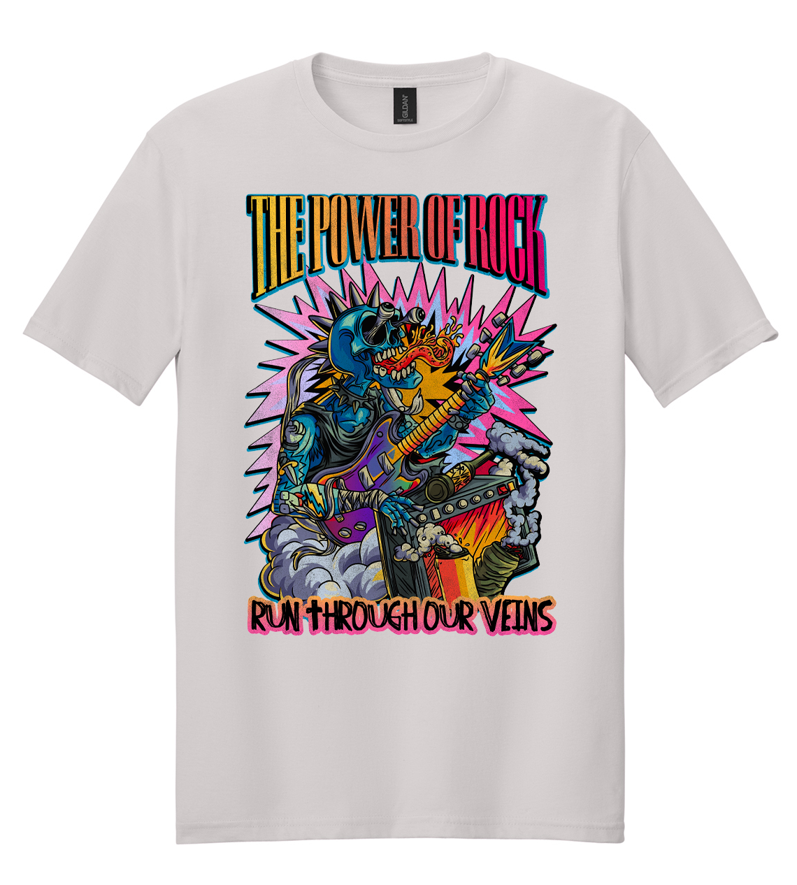 Power of Rock (Yellow to Red) Mens/Unisex