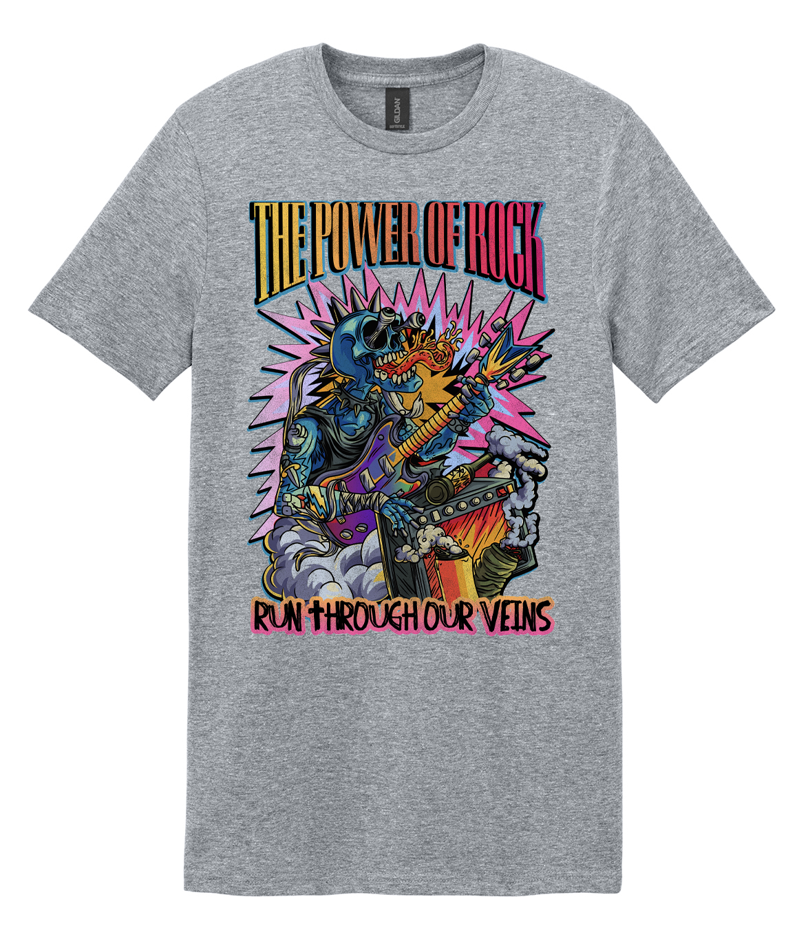 Power of Rock (Yellow to Red) Mens/Unisex