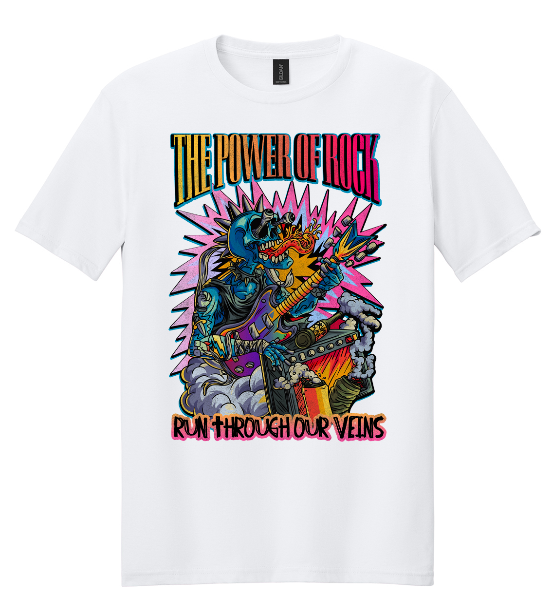 Power of Rock (Yellow to Red) Mens/Unisex