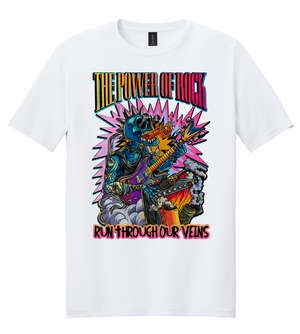 Power of Rock (Yellow to Red) Mens/Unisex