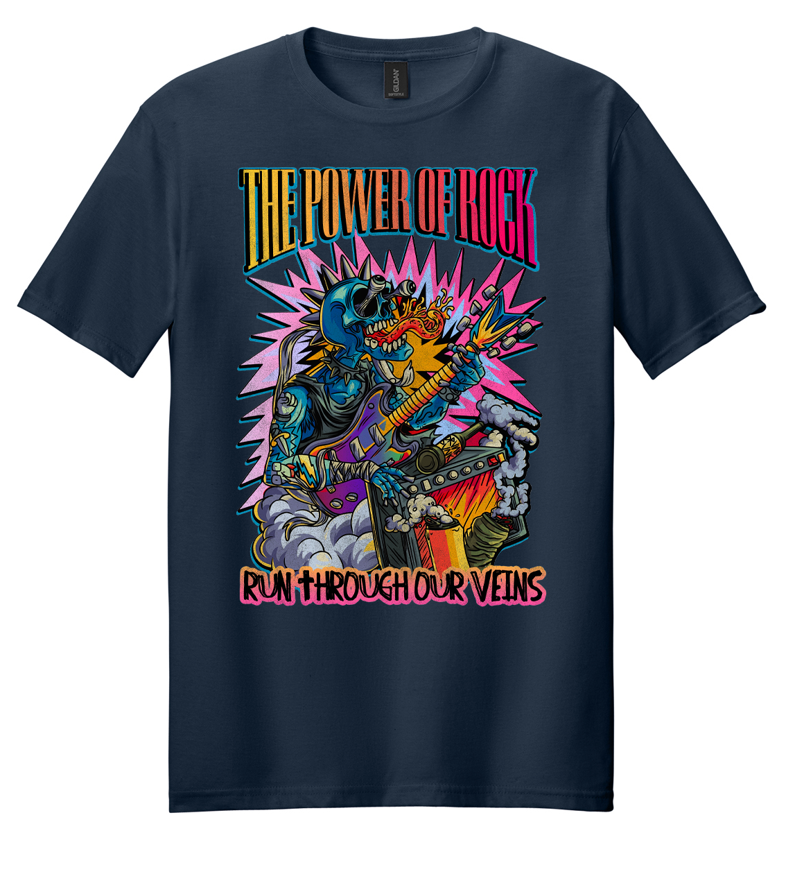 Power of Rock (Yellow to Red) Mens/Unisex
