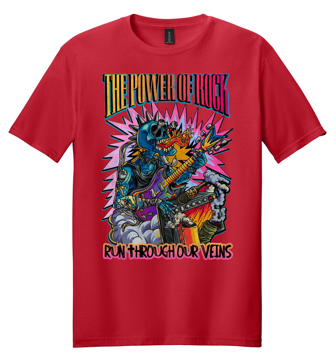 Power of Rock (Yellow to Red) Mens/Unisex