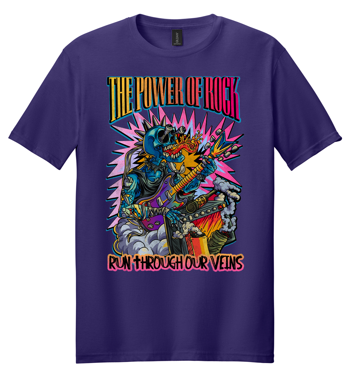 Power of Rock (Yellow to Red) Mens/Unisex