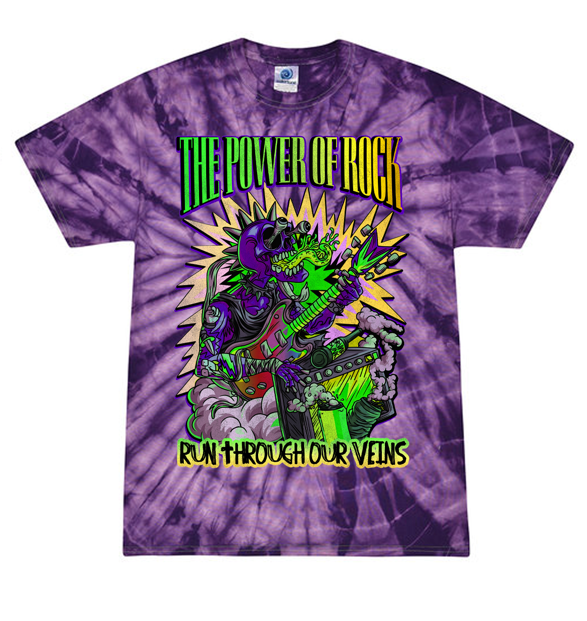 Power of Rock (Green to Yellow) Mens/Unisex