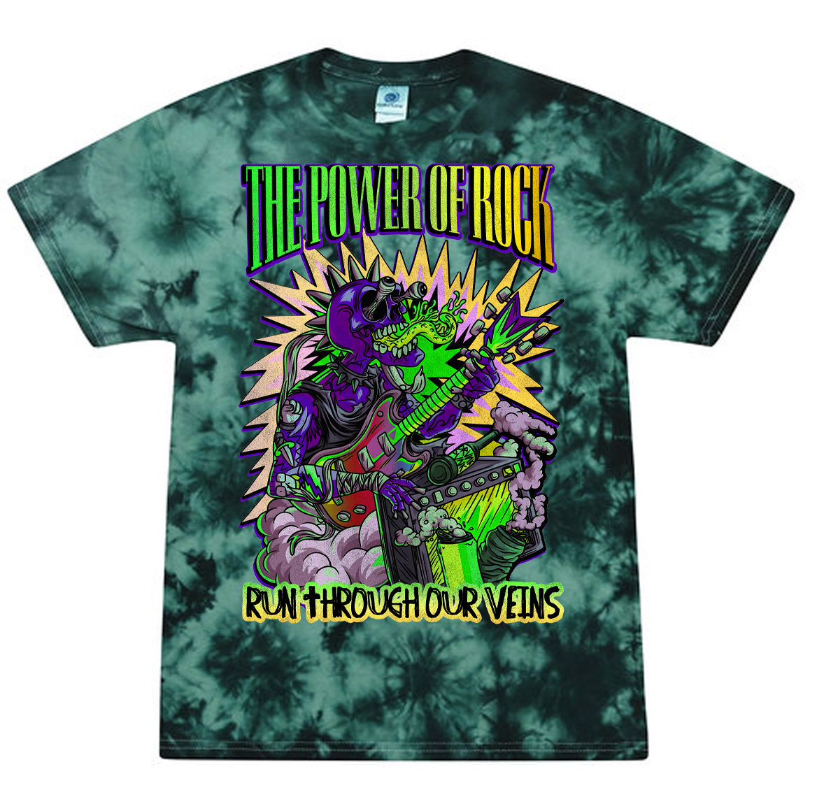 Power of Rock (Green to Yellow) Mens/Unisex