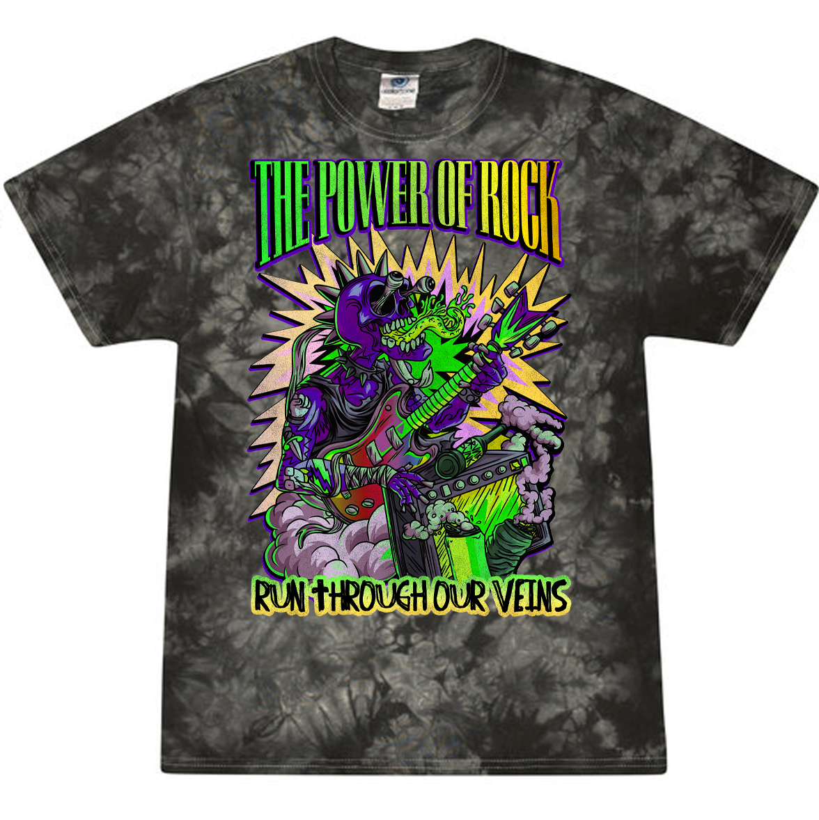Power of Rock (Green to Yellow) Mens/Unisex