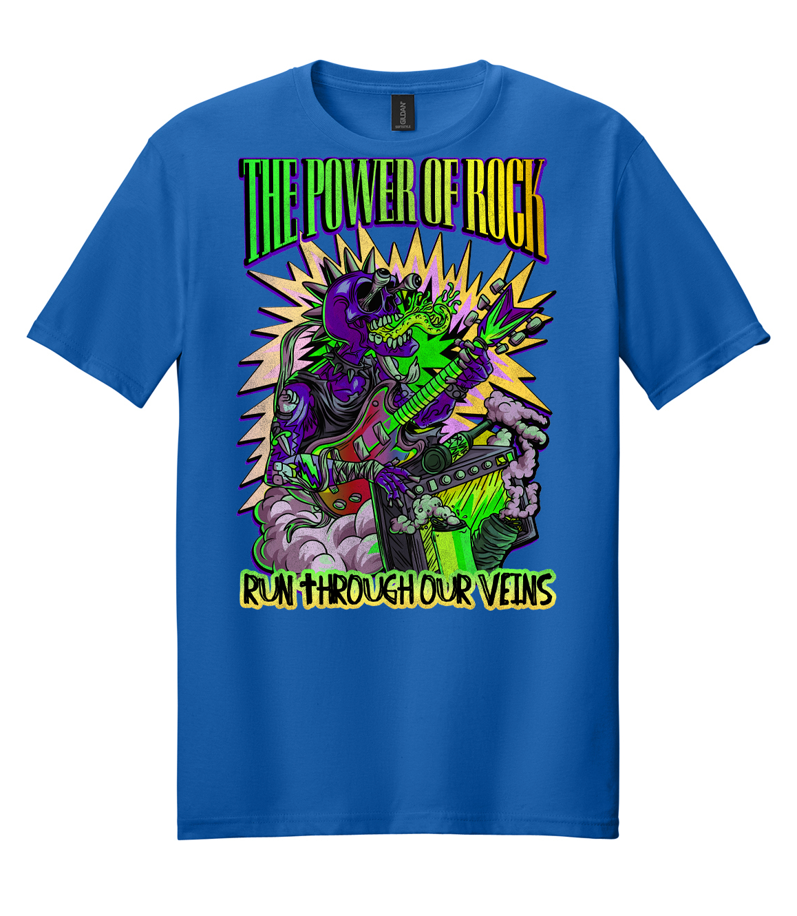 Power of Rock (Green to Yellow) Mens/Unisex