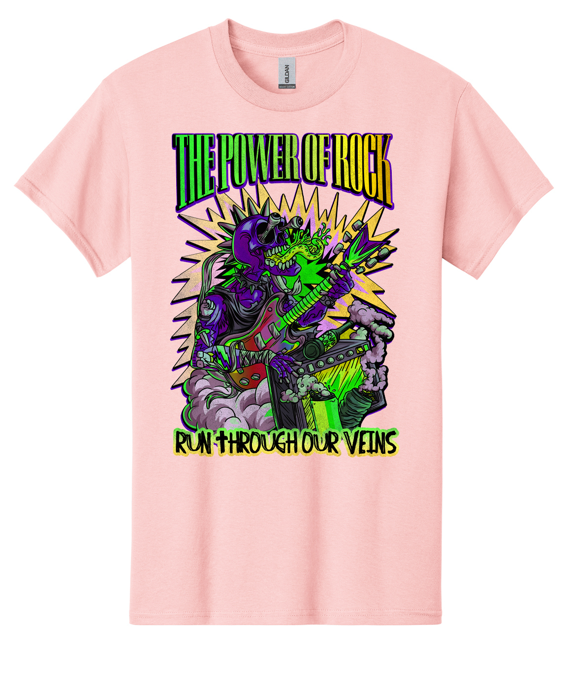 Power of Rock (Green to Yellow) Mens/Unisex