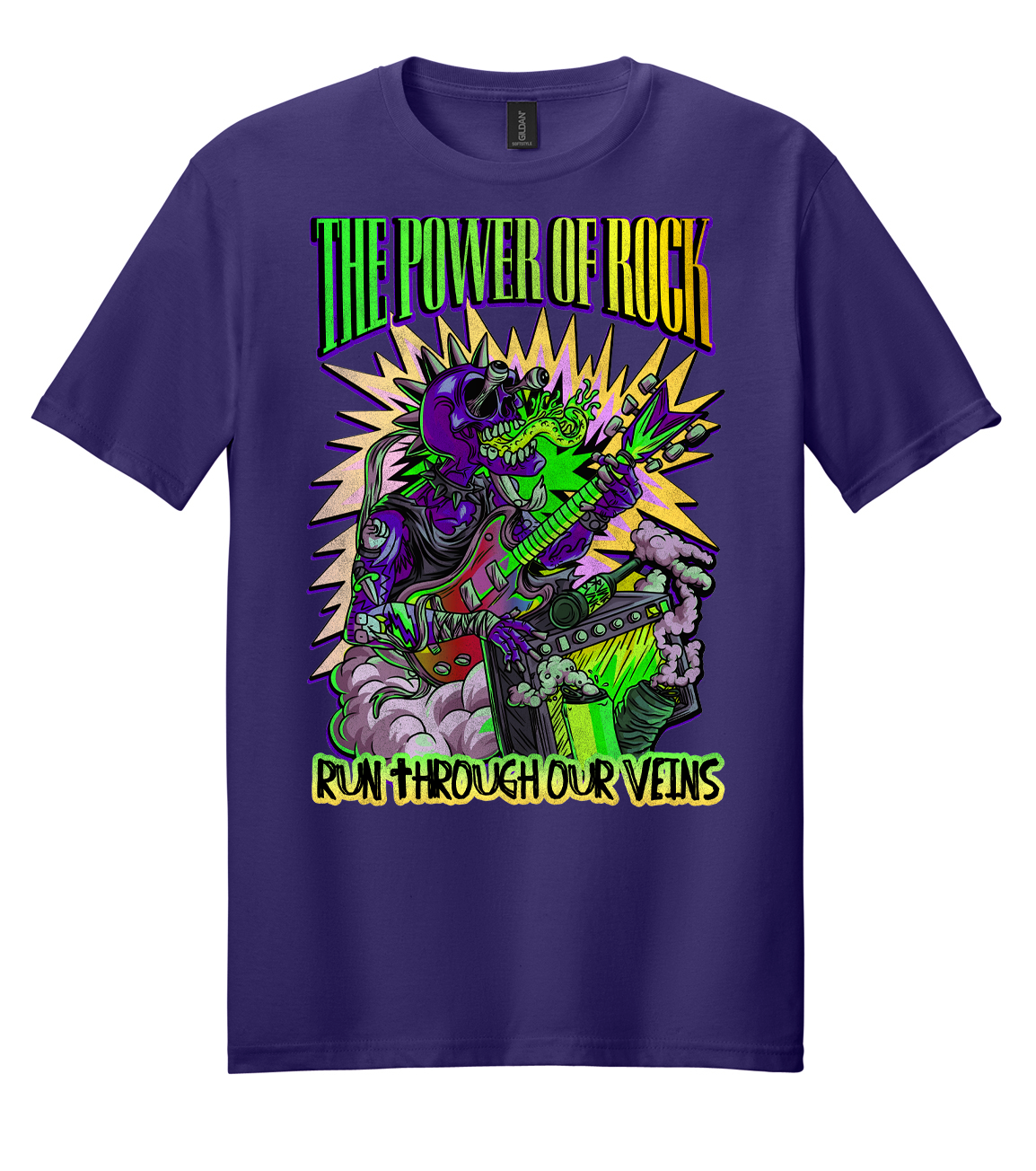 Power of Rock (Green to Yellow) Mens/Unisex