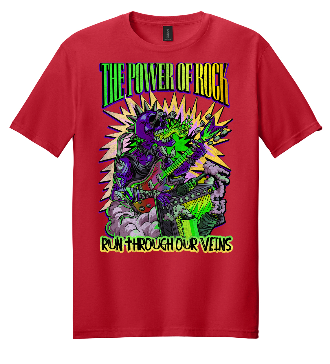 Power of Rock (Green to Yellow) Mens/Unisex