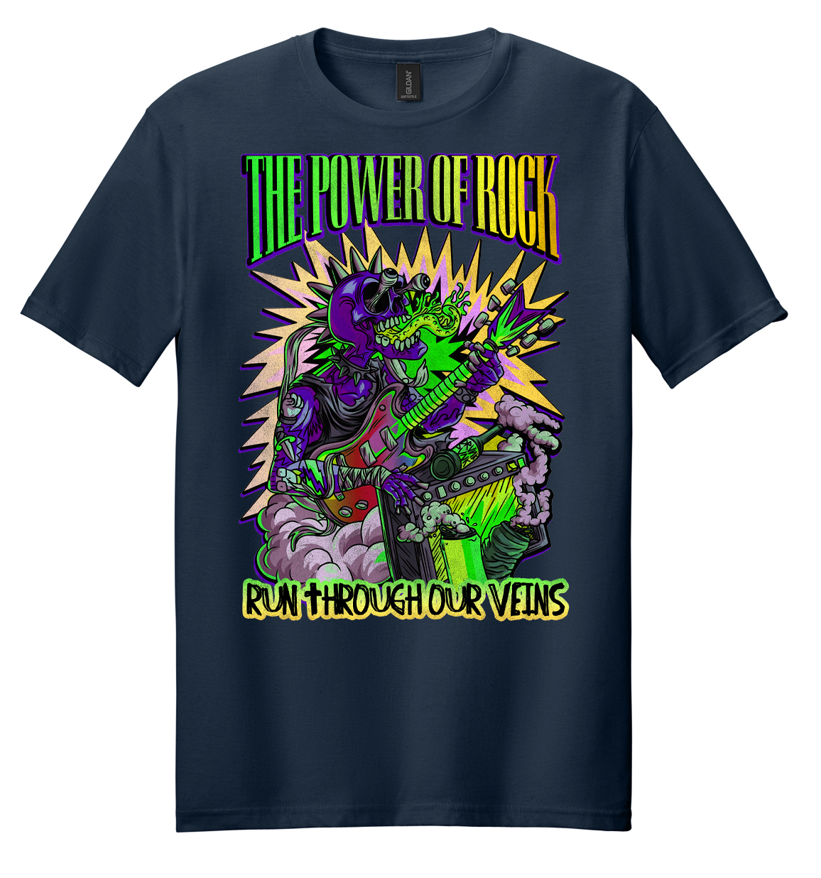 Power of Rock (Green to Yellow) Mens/Unisex