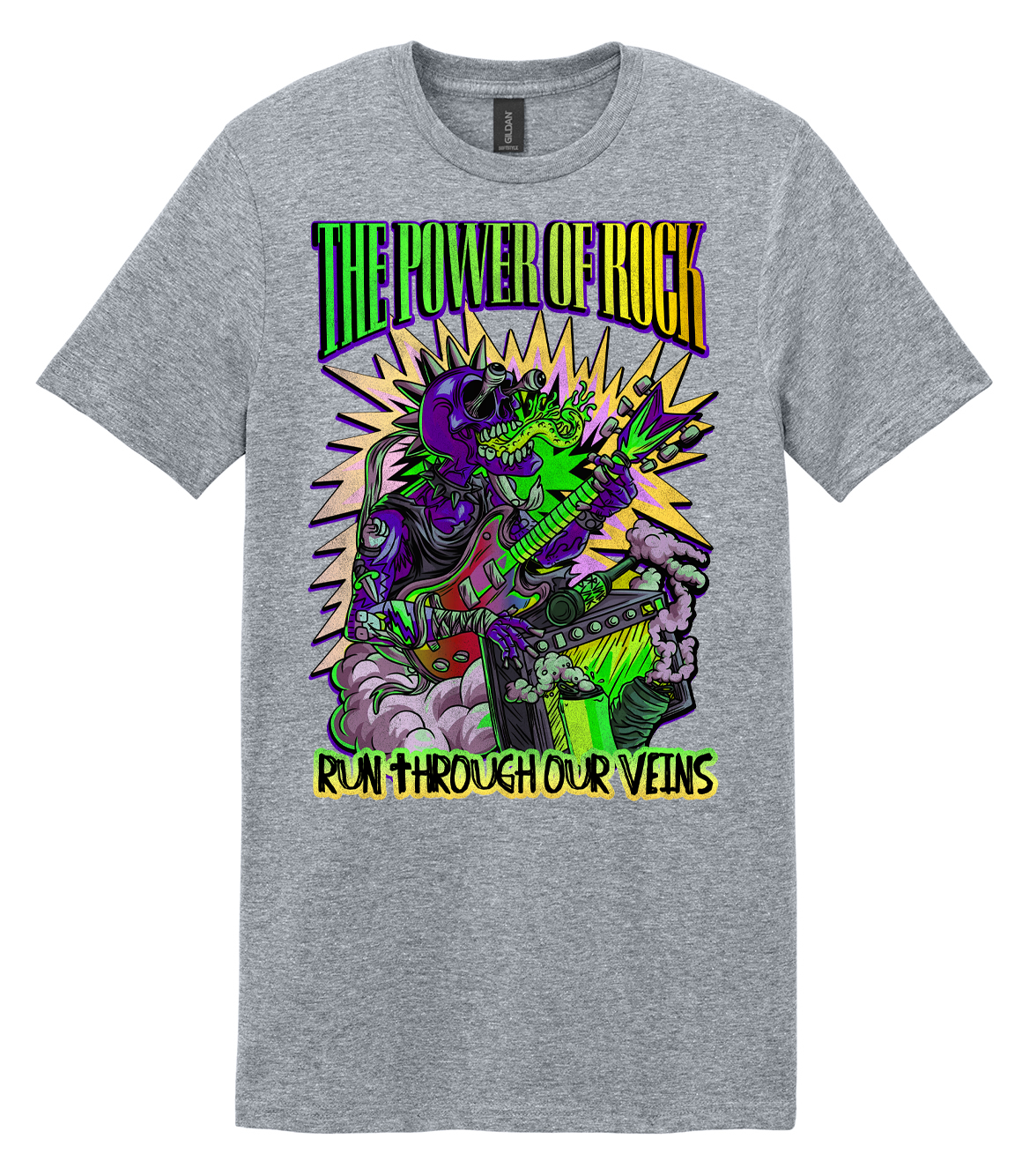 Power of Rock (Green to Yellow) Mens/Unisex