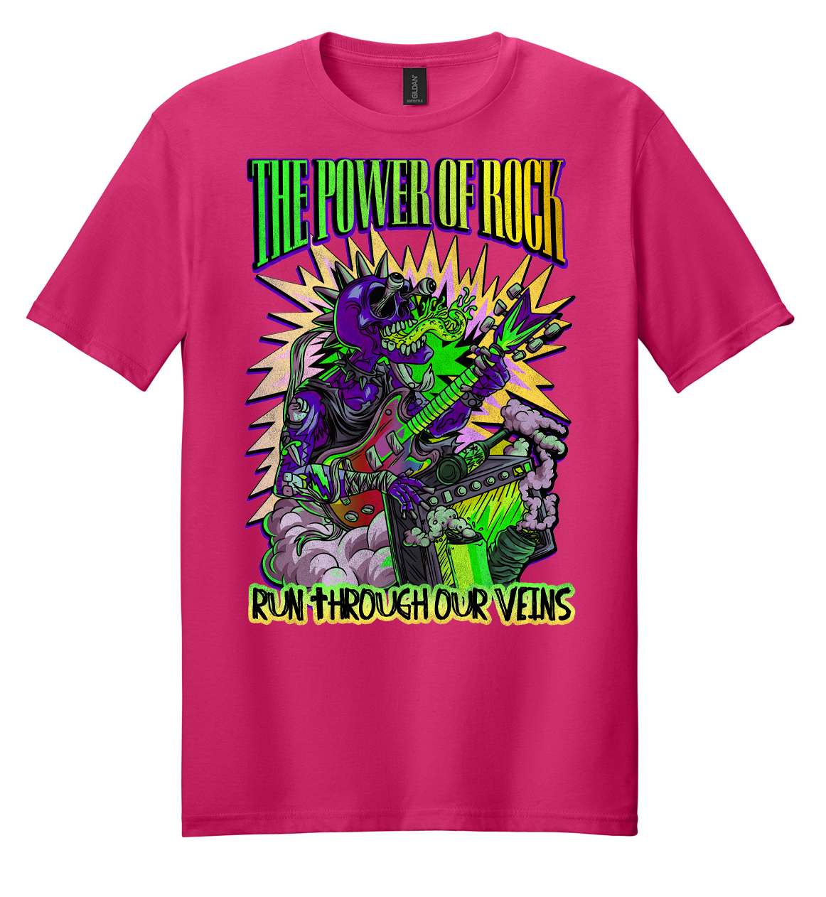Power of Rock (Green to Yellow) Mens/Unisex
