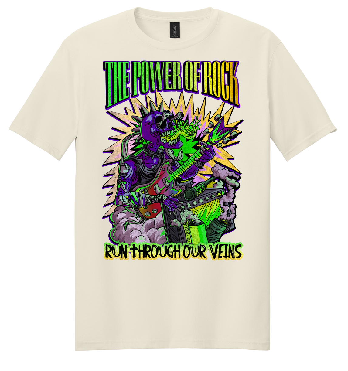Power of Rock (Green to Yellow) Mens/Unisex