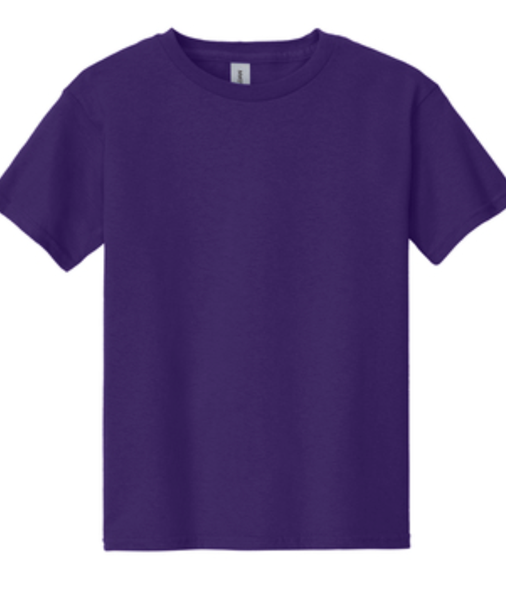 Gildan Youth S/S Shirts Purple