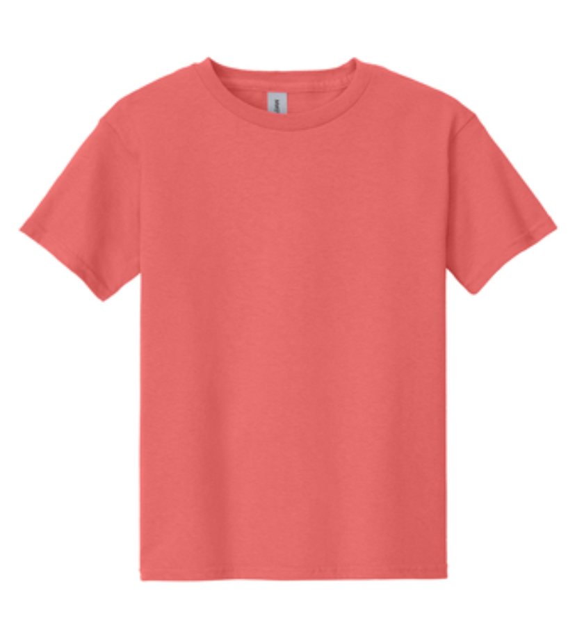Gildan Youth S/S Shirts Coral