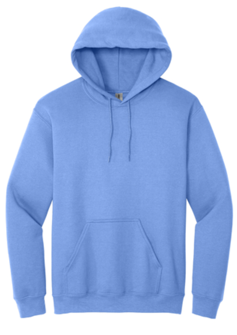 Gildan Carolina Blue Softstyle or Heavy Hooded Sweatshirt Mens/Unisex Hoodies