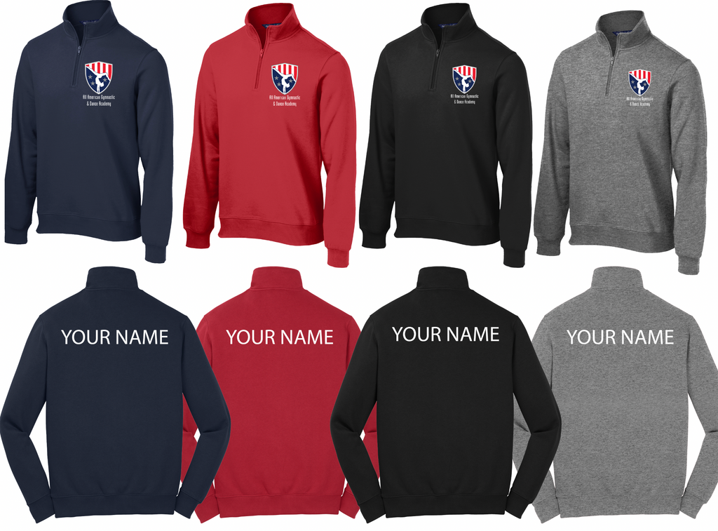 All American Quarter Zip Sweater