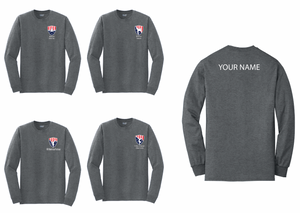 All American Gymnastics and Dance Academy Long Sleeve Shirts small logo