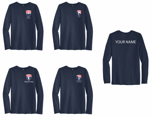 All American Gymnastics and Dance Academy Long Sleeve Shirts small logo