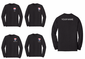 All American Gymnastics and Dance Academy Long Sleeve Shirts small logo
