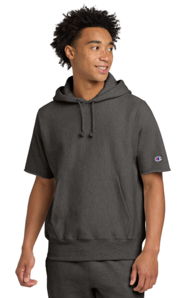 Champion ® Reverse Weave ® Short Sleeve Hooded Sweatshirt
