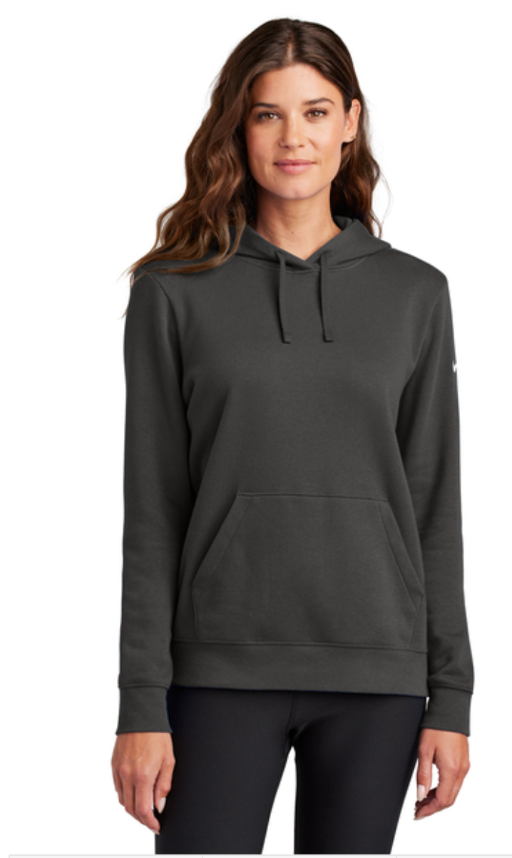 Nike Women's Club Fleece Sleeve Swoosh Pullover Hoodie